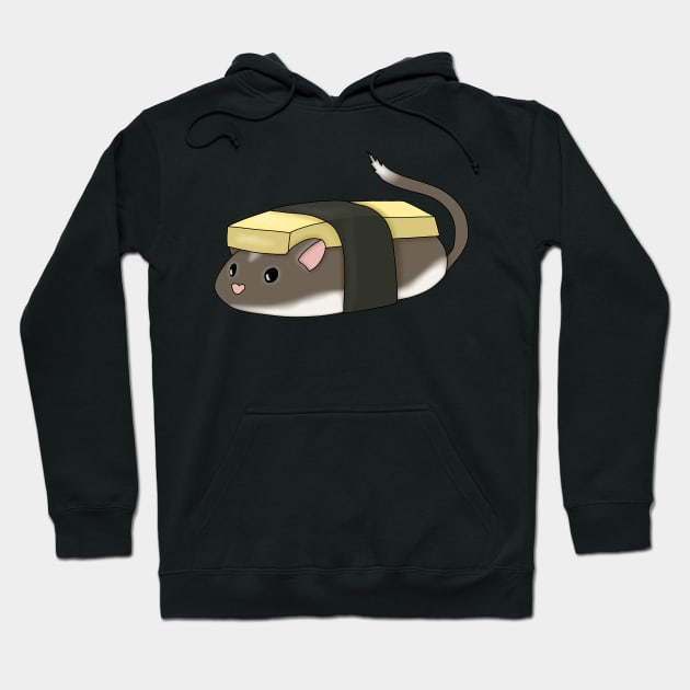 Cute tamagoyakiki gerbil (tamago sushi) Hoodie by Becky-Marie